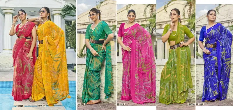 Alopa Vol 3 By Vallabhi Georgette Printed Daily Wear Saree Exporter In India